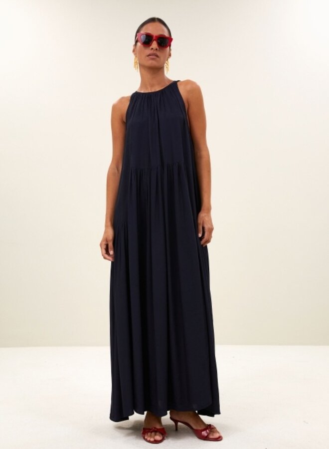 By Bar peggy twill dress blue