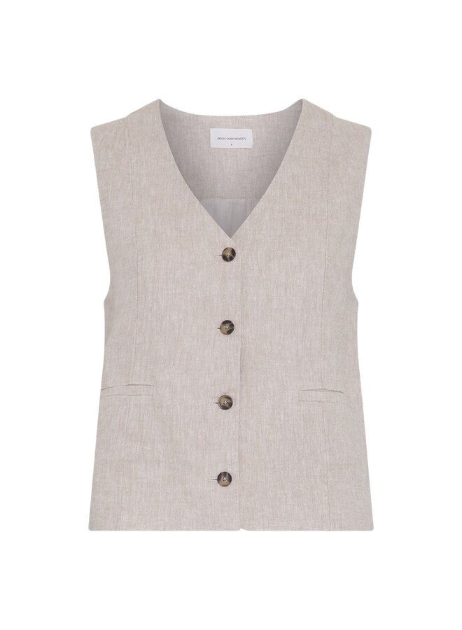 Moss viana ginia waistcoat sand