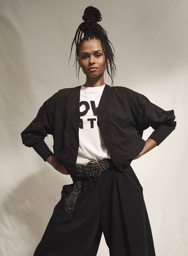 10DAYS bar pants piece black