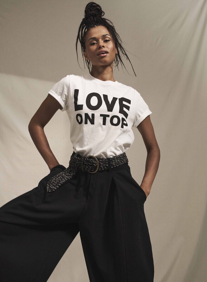 10DAYS bar pants piece black