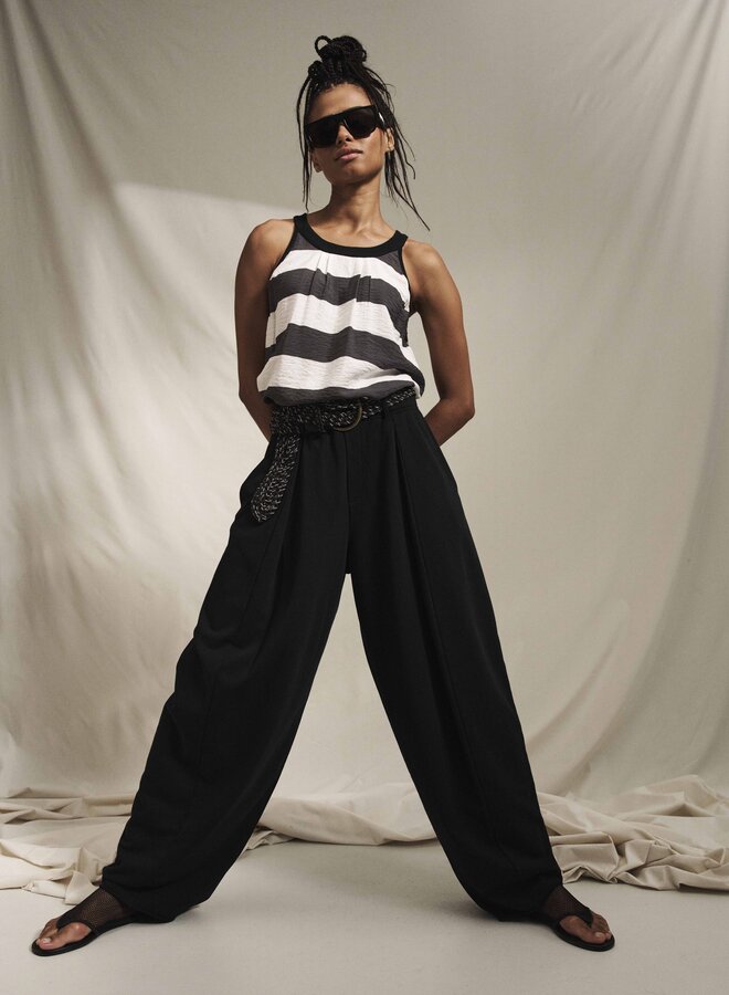 10DAYS bar pants piece black