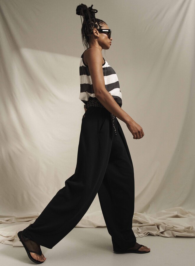 10DAYS bar pants piece black