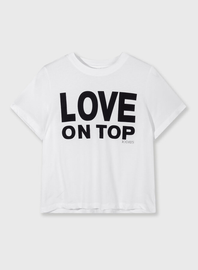 10days love petite tee white