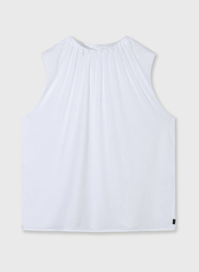 10DAYS pleated top jersey white