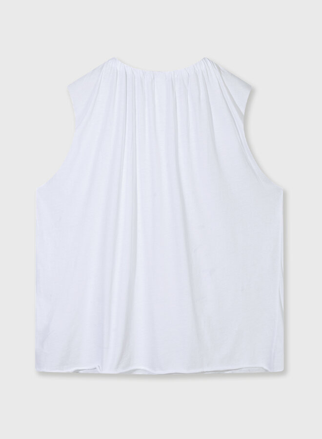 10DAYS pleated top jersey white