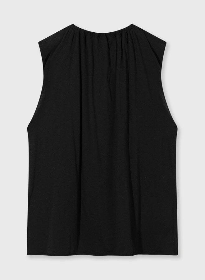 10DAYS pleated top jersey black
