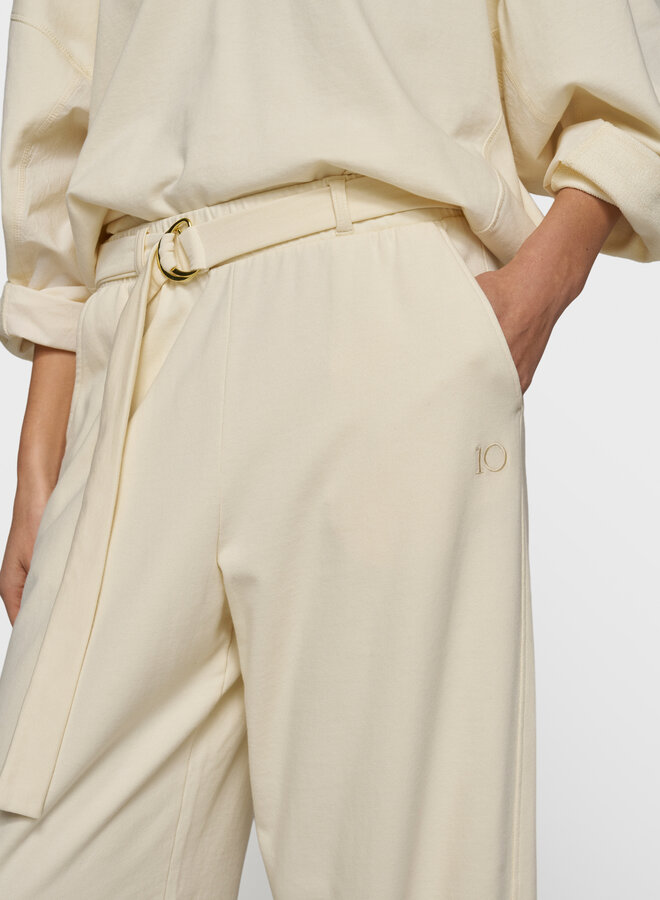 10DAYS banana pants fleece vanilia