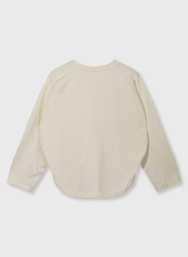 10DAYS sweater v-neck fleece vanilia