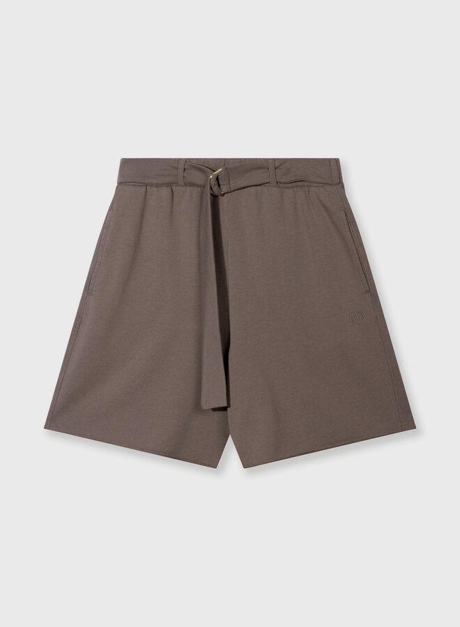 10days belted shorts fleece moonrock