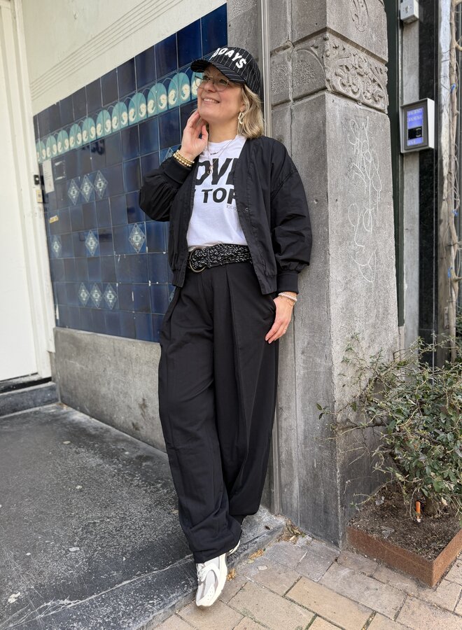 10DAYS bar pants piece black