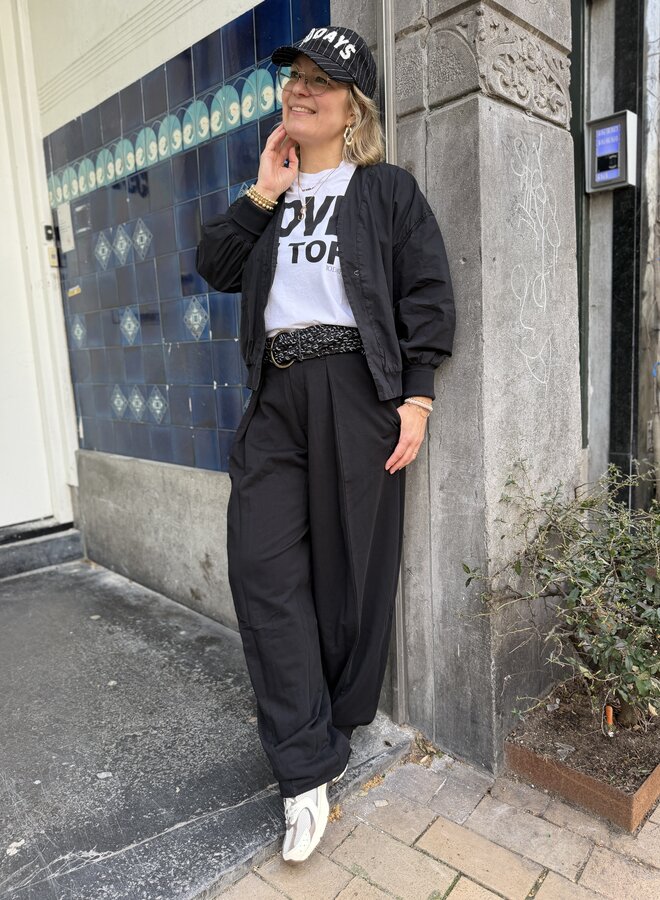 10DAYS bar pants piece black