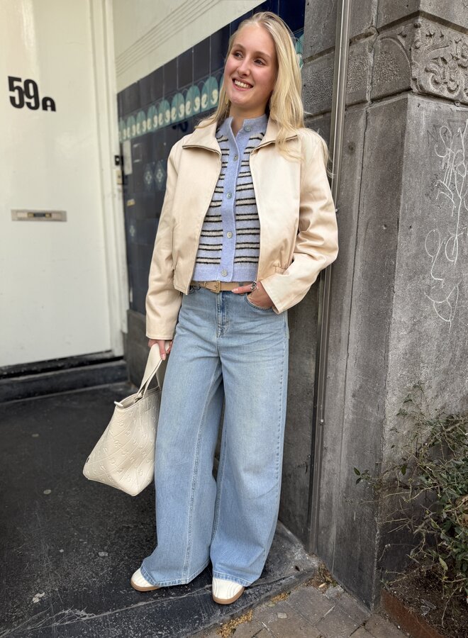 Second F. stellar knit cardigan halogen blue