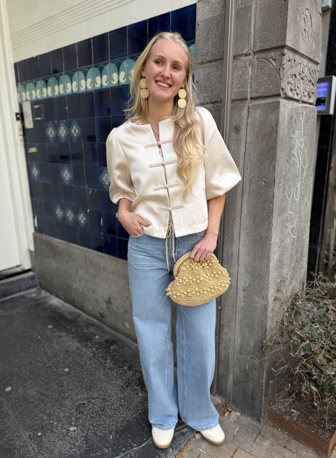 Second F. perlia new blouse soft beige