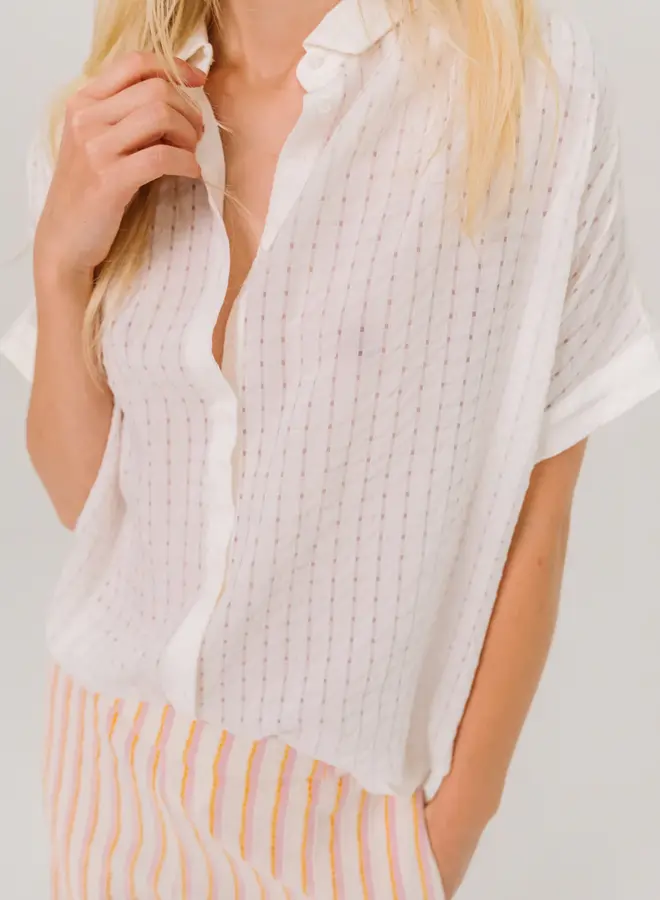 Sacrecoeur blouse louisa pacora blanc