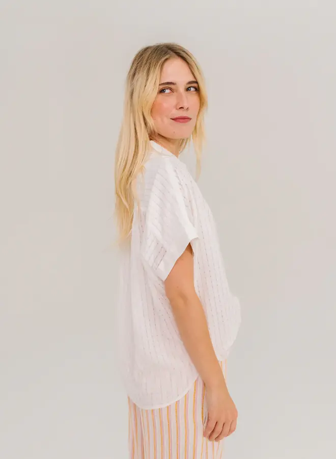 Sacrecoeur blouse louisa pacora blanc