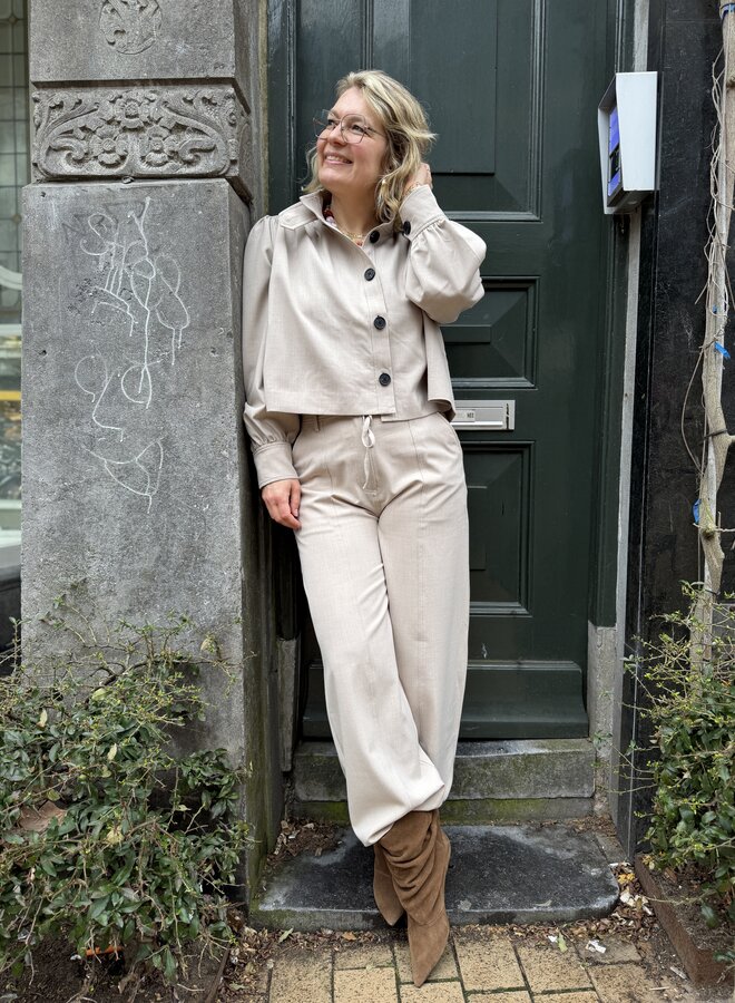 Second F. zoie cargo trousers light beige