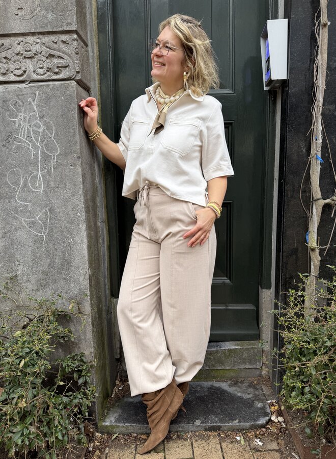 Second F. zoie cargo trousers light beige