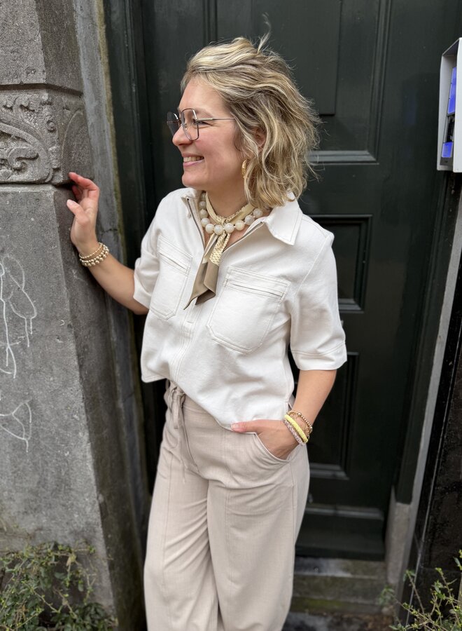 Second F. zoie cargo trousers light beige