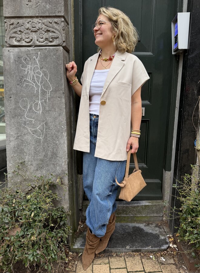 Second F. blanca waistcoat beige