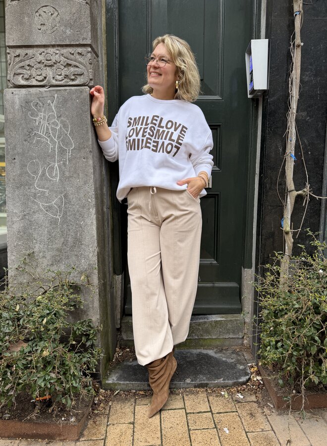 10days S262 statement sweater smile white