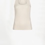 Dante6 zora scoopneck logo tanktop oatmeal cream