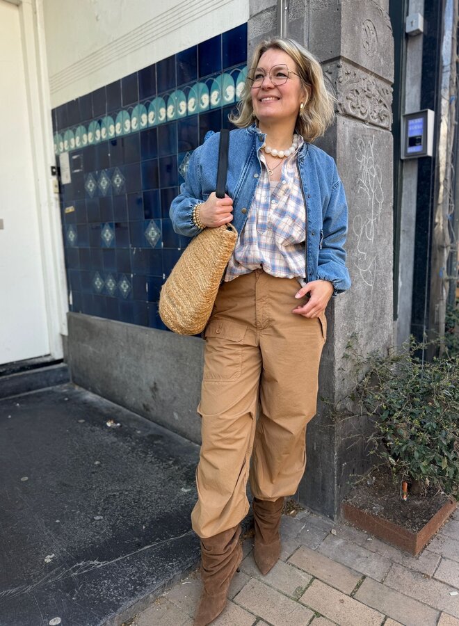 10DAYS jute beach bag white