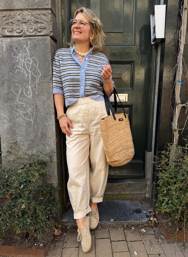 Knit-ted mona pants sand