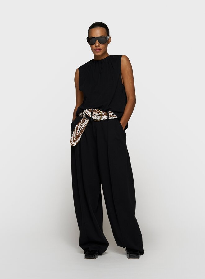 10DAYS pleated top jersey black