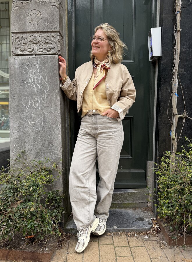 Dante6 zyra short sleeve cardigan butter yellow