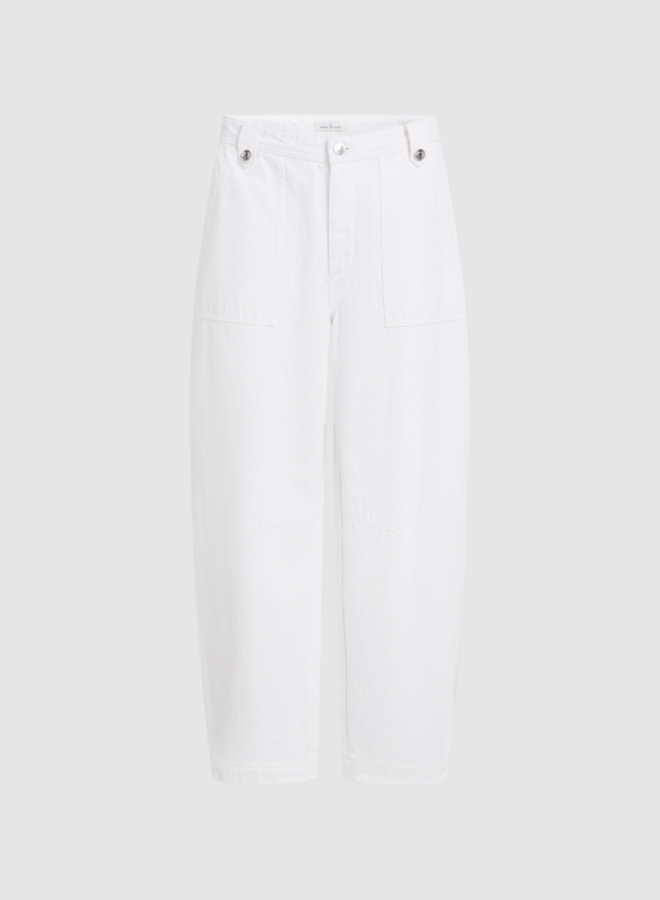 Circle loren jeans white