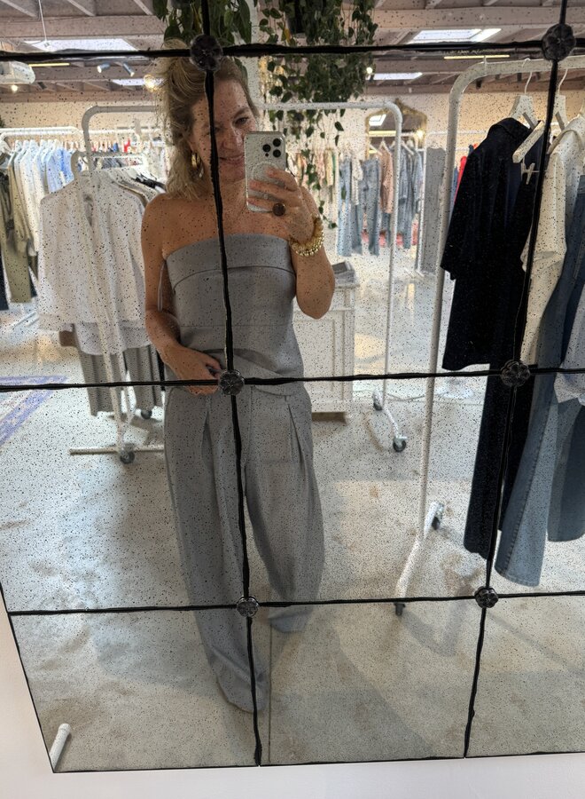 MEW hanna luna high wide pant light grey