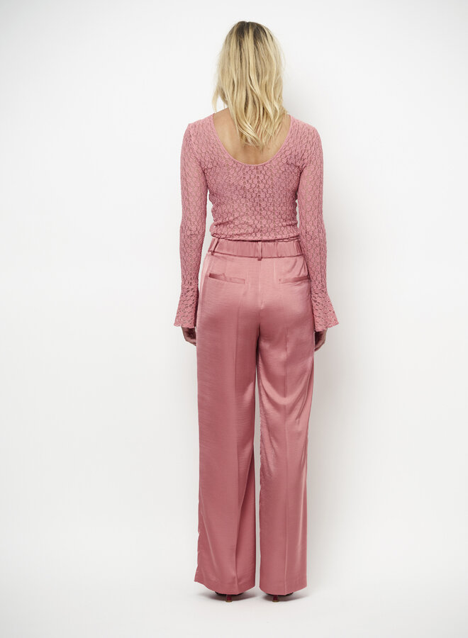 Dante6 jules satin smart pants coral blush