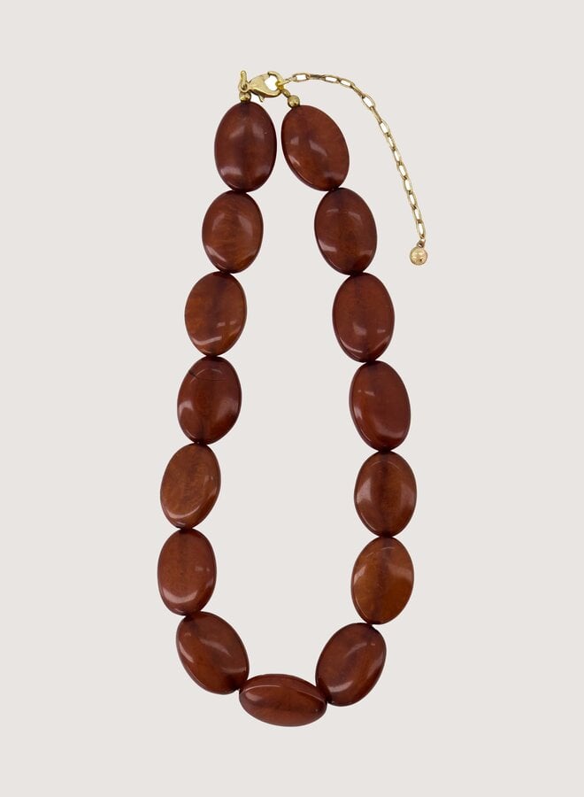 Zusss ketting van platte kralen