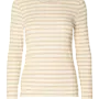 SF anna ls tee stripe noos oatmeal/white