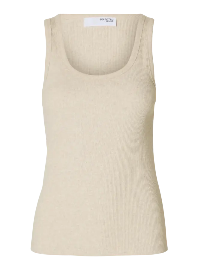 SF anna u-neck tank top noos oatmeal