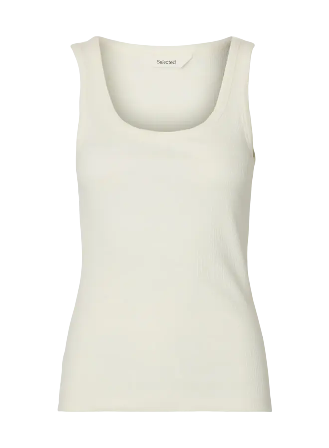 SF anna u-neck tank top noos white