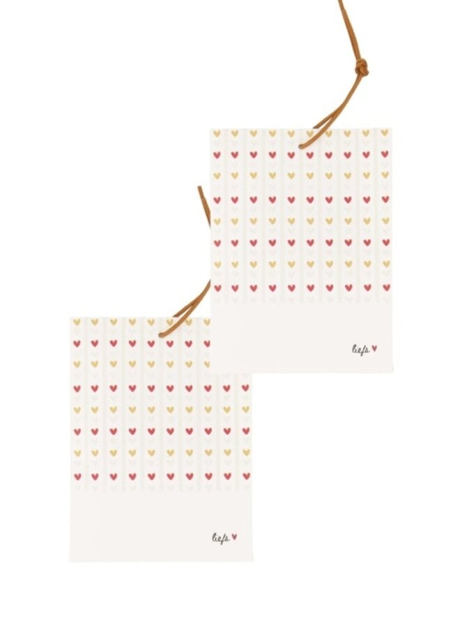 Zusss set van 2 geurzakjes hartjes liefs