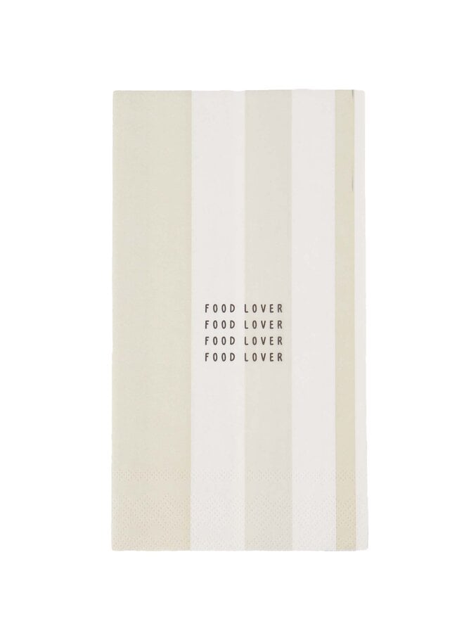 Zusss servetten rechthoek streep food lover