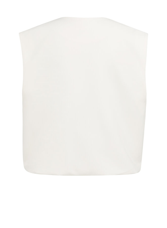 Yaya jersey blouse with darts white