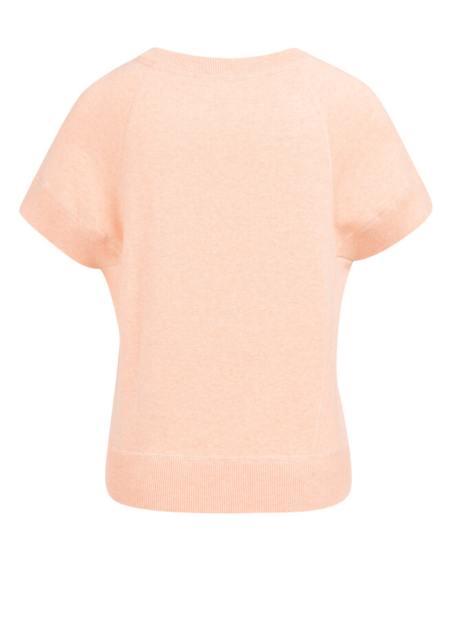 Yaya sleeveless sweater stitch details peach