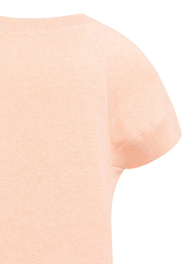 Yaya sleeveless sweater stitch details peach