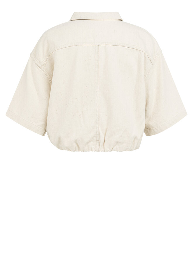 Yaya denim look jacket creme