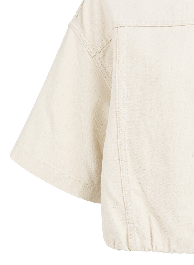 Yaya denim look jacket creme