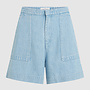Circle river jeans short blue charm wash