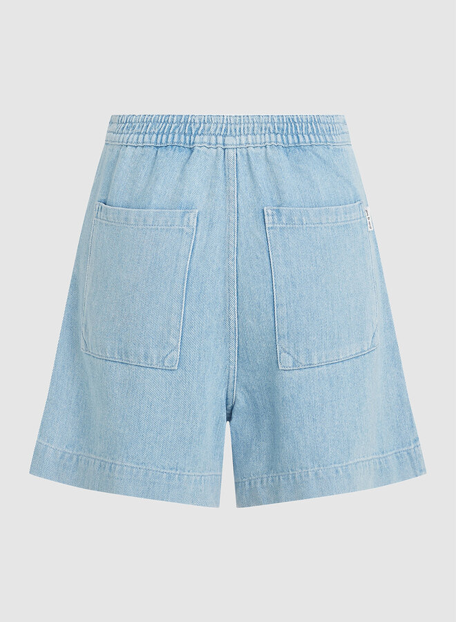 Circle river jeans short blue charm wash