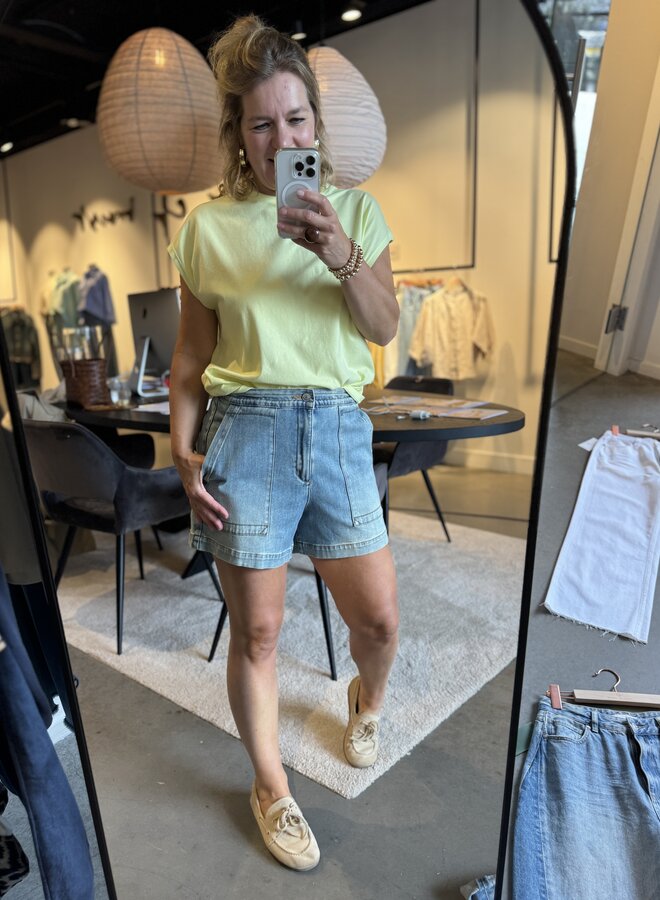 Circle river jeans short island breeze wash