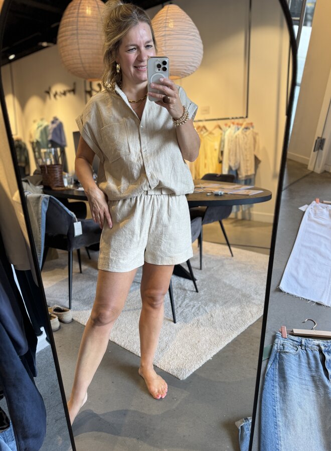 Circle kelly blouse safari tan