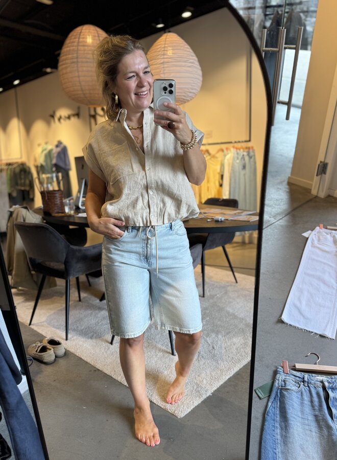 Circle kelly blouse safari tan