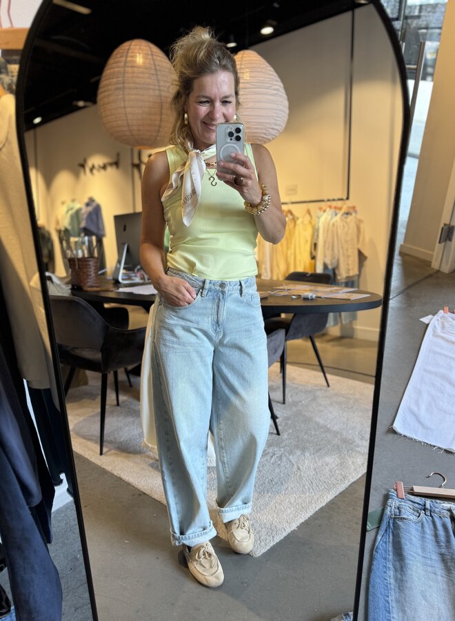 Circle jada top lime light