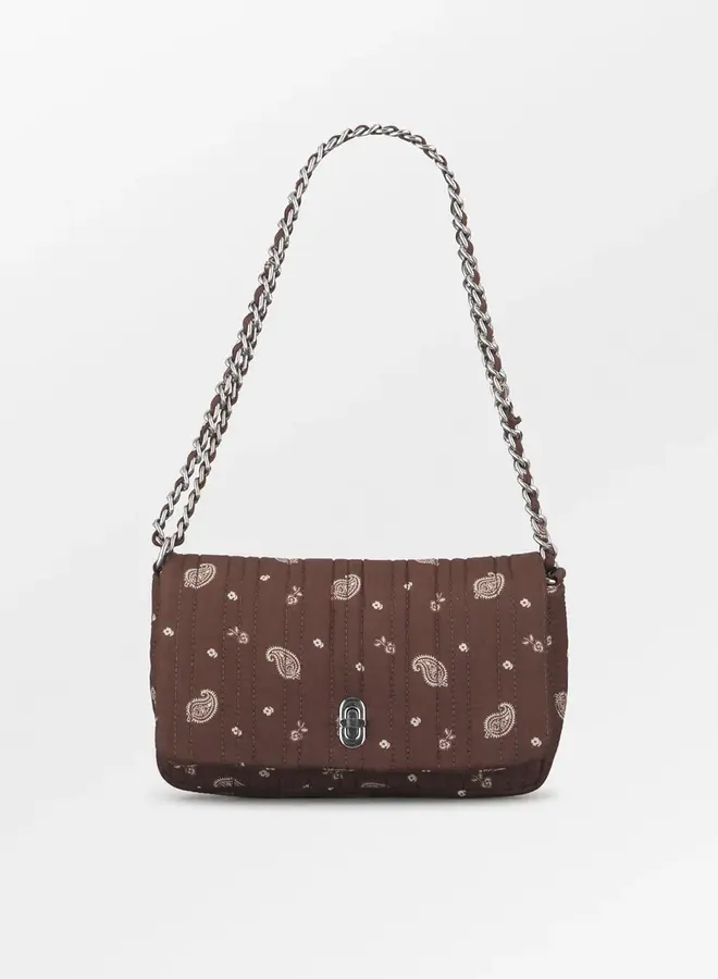 Becksöndergaard bloom paisley hollis bag chocolate brown